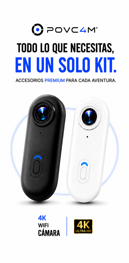 POV Cam Mini 4K  WiFi | Cámara Magnética para Grabar tu Vida en Primera Persona
