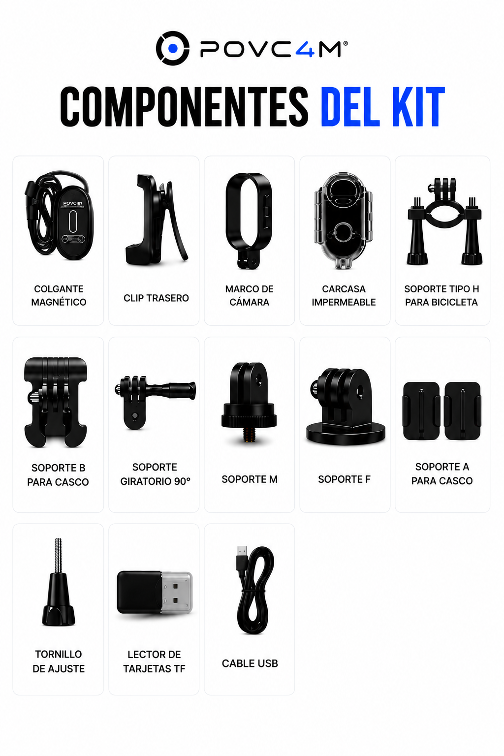 POV Cam Mini 4K  WiFi | Cámara Magnética para Grabar tu Vida en Primera Persona